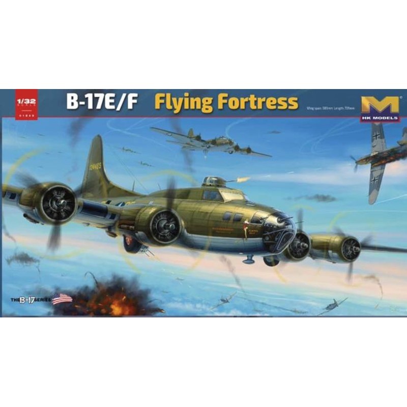 HK MODELS HK01E005 Maquette Avion B-17 E/F FLYING FORTRESS