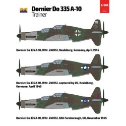 HK MODELS HK01E009 Maquette Avion DORNIER DO 335 A-10 TRAINER