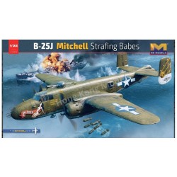 HK MODELS HK01E036 Maquette Avion B-25J MITCHELL STRAFING BABES