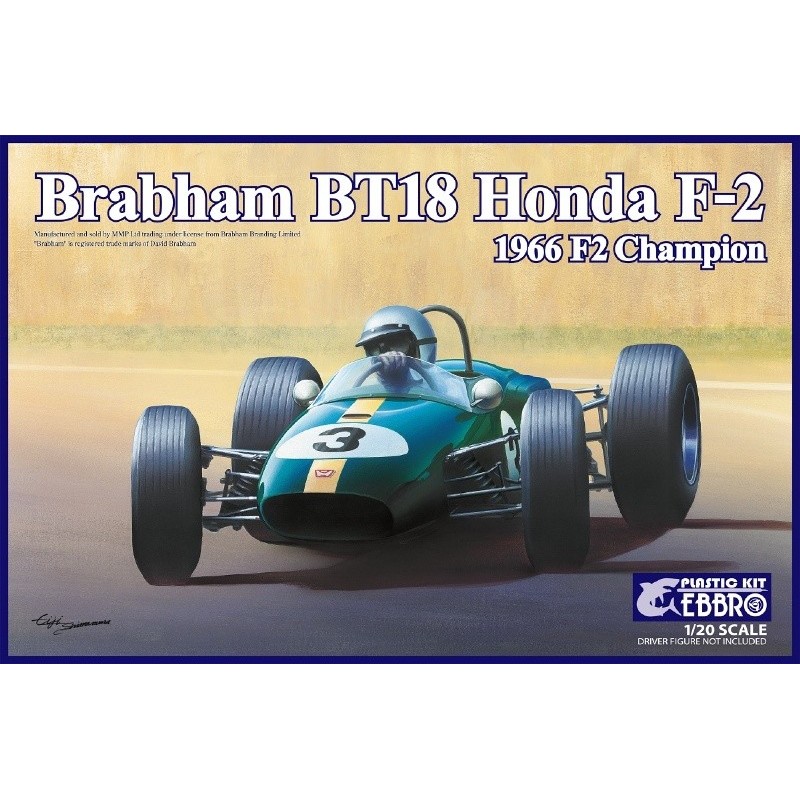 EBBRO 20022 Maquette BRABHAM BT18 HONDA F2 1966 F2 CHAMPION